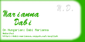 marianna dabi business card